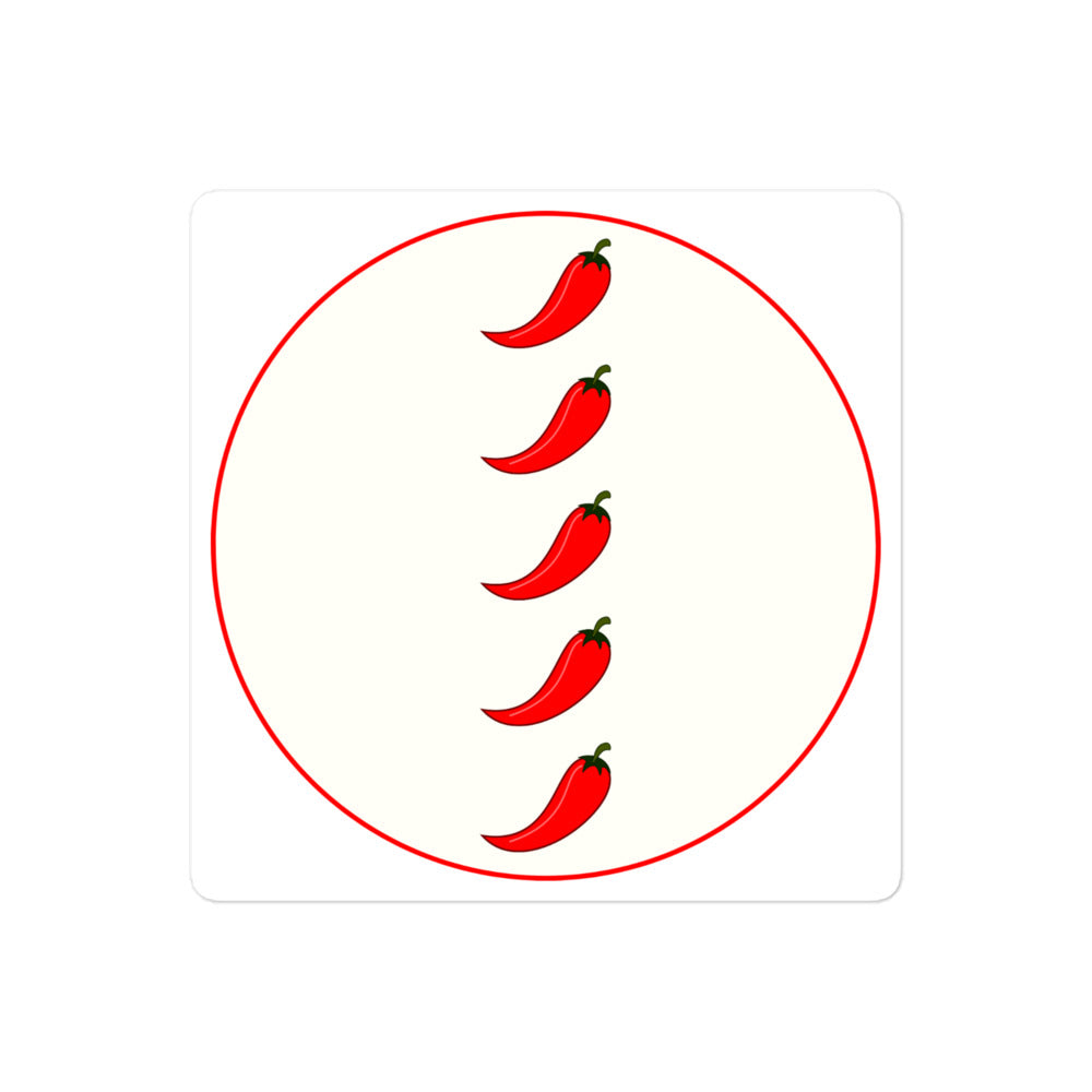 5 Pepper spicy stickers