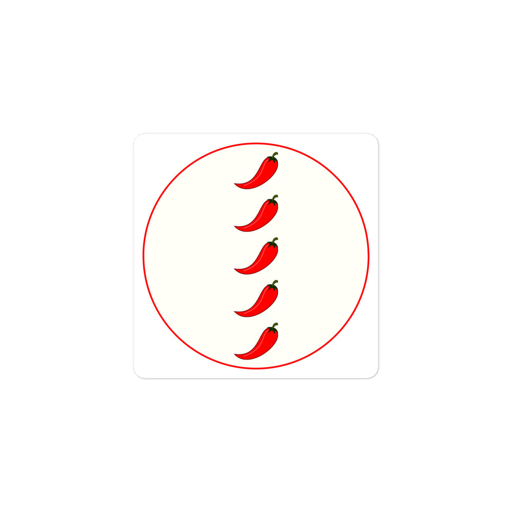 5 Pepper spicy stickers