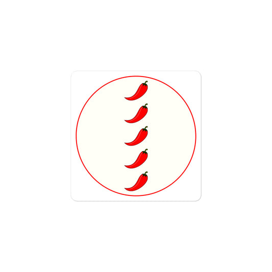 5 Pepper spicy stickers