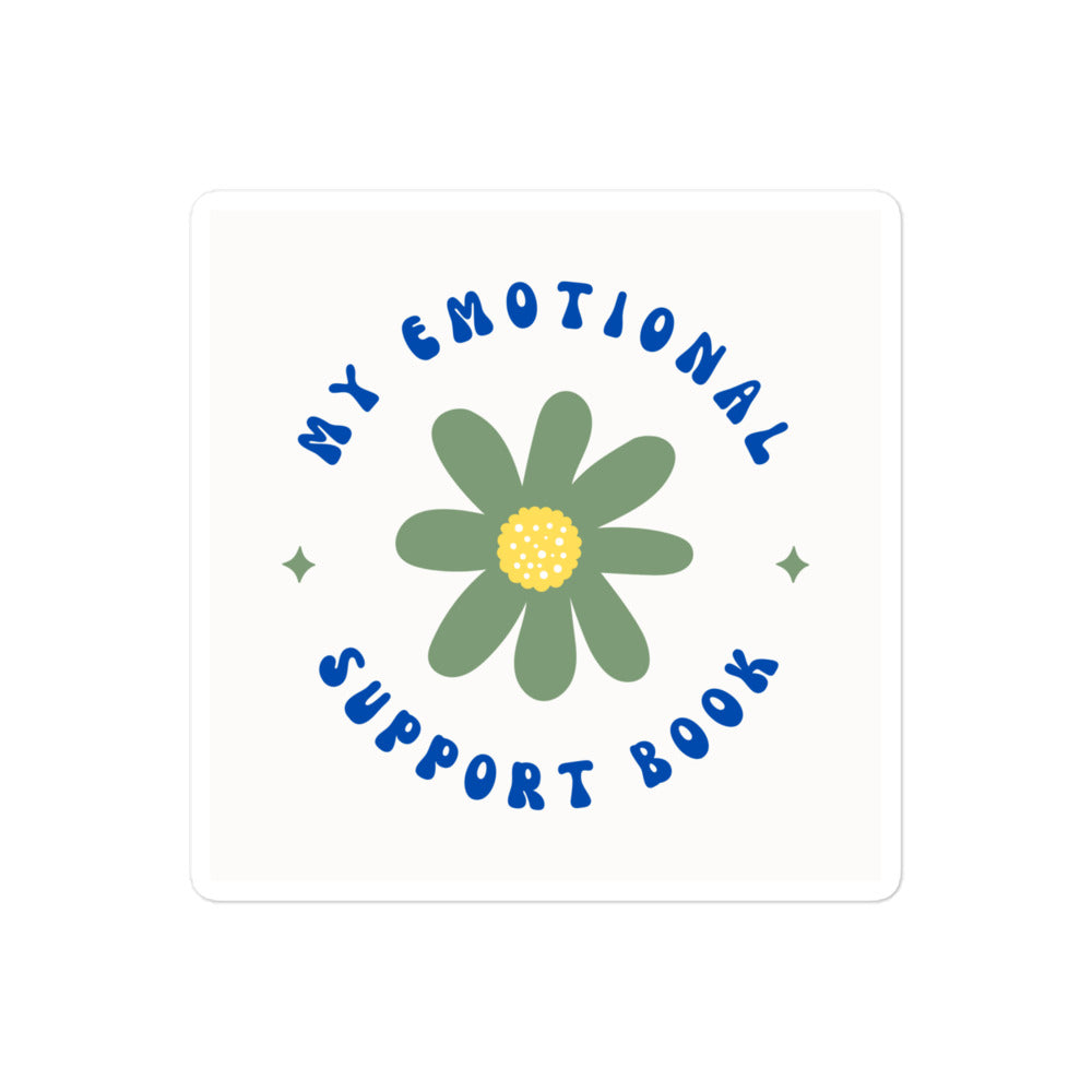 Emotional Support Book stickers